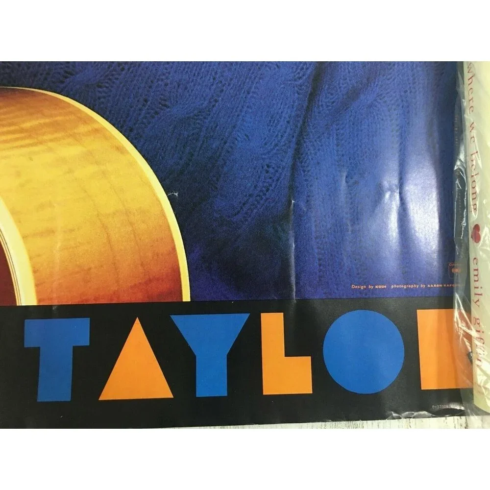 Vtg 1981 James Taylor Record Store Promo Poster Dad Loves His Work - Picture 4 of 12